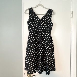 Polka dot cocktail dress